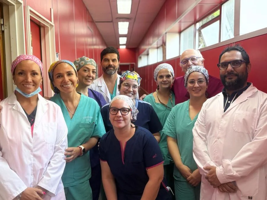 Profesionales que participaron de la endoscopía